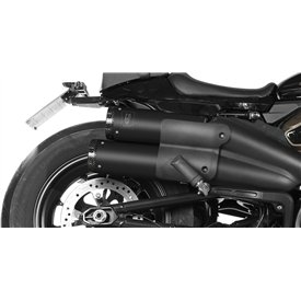 Mivv HR-1 Schwarz Carbon-Endkappe HD SPORTSTER S