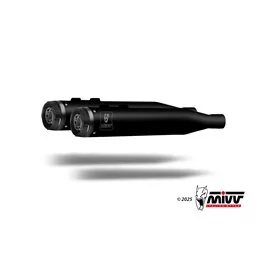 Mivv HR-1 Schwarz Alu-Endkappe HD ELECTRA GLIDE ULTRA LIMITED / ANNIVERSARY / LOW