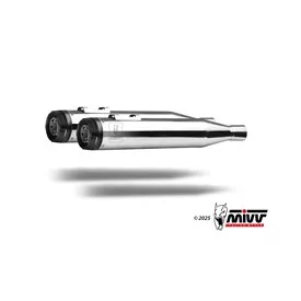 Mivv HR-1 Polierter Edelstahl Alu-Endkappe HD ROAD GLIDE SPECIAL