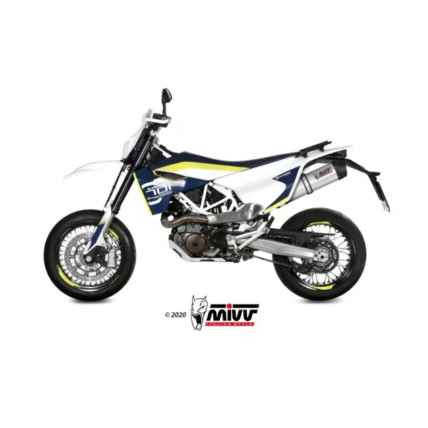 Mivv OVAL Titane fond carbone Husqvarna 701 ENDURO / SUPERMOTO