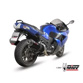 Mivv OVAL Noir fond carbone Kawasaki ZZR 1400