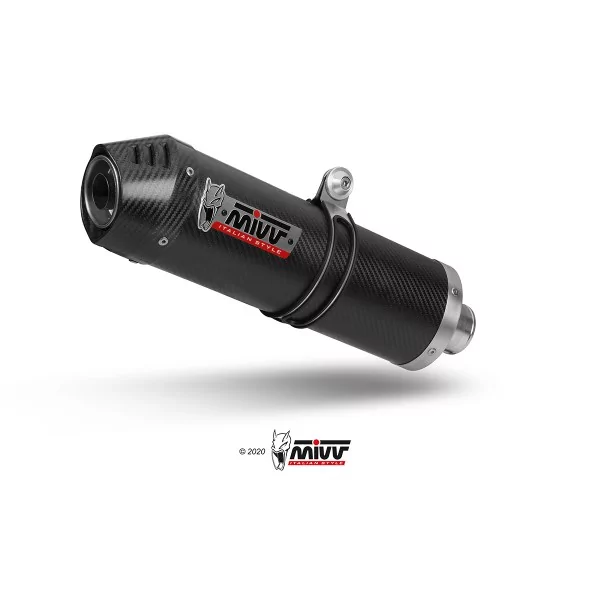 Mivv Scarico Sportivo Completo Carbonio fondello carbonio Kawasaki Versys 650