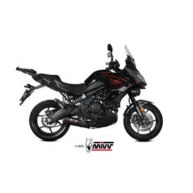 Mivv Komplette Sport-Auspuffanlage Schwarz Carbon-Endkappe Kawasaki Versys 650