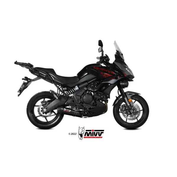 Mivv Escape Deportivo Completo Negro fondo carbono Kawasaki Versys 650