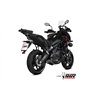 Mivv Sport Exhaust Full System Black carbon end cap Kawasaki Versys 650