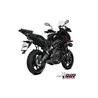 Mivv Komplette Sport-Auspuffanlage Schwarz Carbon-Endkappe Kawasaki Versys 650