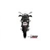 Mivv Sport Exhaust Full System Black carbon end cap Kawasaki Versys 650