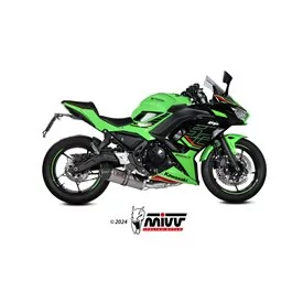 Mivv Sport Exhaust Full System Titanium carbon end cap Kawasaki NINJA 650
