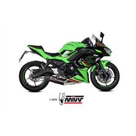 Mivv Komplette Sport-Auspuffanlage Carbon Carbon-Endkappe Kawasaki NINJA 650