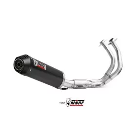 Mivv Sport Exhaust Full System Carbon carbon end cap Kawasaki Z650