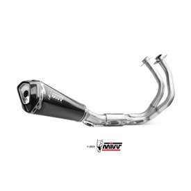 Mivv Scarico Sportivo Completo Nero Kawasaki Z650