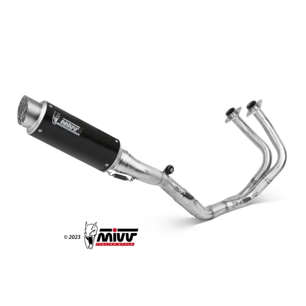 Mivv Komplette Sport-Auspuffanlage Carbon Kawasaki Z650