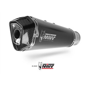 Mivv Sport Exhaust Full System Black Kawasaki Versys 650
