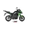 Mivv Komplette Sport-Auspuffanlage Schwarz Carbon-Endkappe Kawasaki Versys 650
