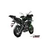 Mivv Echappement Sport Complet Noir fond carbone Kawasaki Versys 650