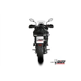 Mivv Komplette Sport-Auspuffanlage Schwarz Carbon-Endkappe Kawasaki Versys 650