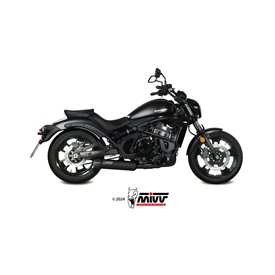 Mivv Echappement Sport Complet Noir fond carbone Kawasaki VULCAN S