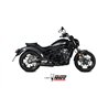 Mivv Sport Exhaust Full System Black carbon end cap Kawasaki VULCAN S
