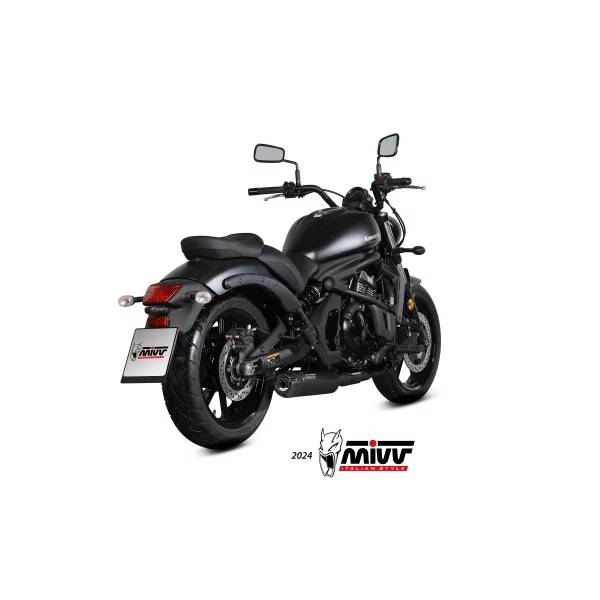 Mivv Escape Deportivo Completo Negro fondo carbono Kawasaki VULCAN S