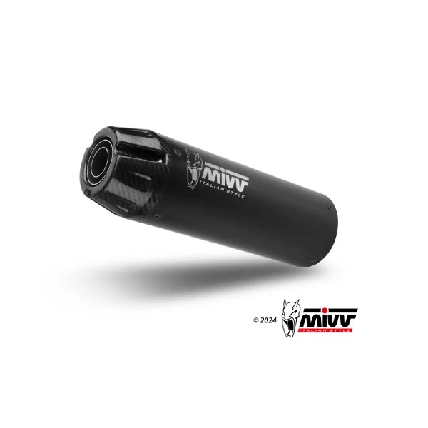 Mivv Escape Deportivo Completo Negro fondo carbono Kawasaki VULCAN S