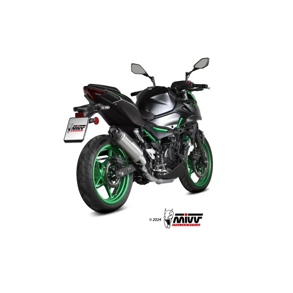Mivv AK-1 Titanium carbon end cap Kawasaki Z500 / SE