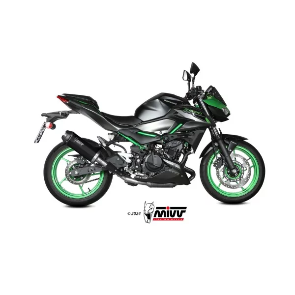 Mivv AK-1 Negro fondo carbono Kawasaki Z500 / SE