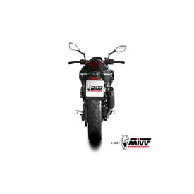 Mivv AK-1 Schwarz Carbon-Endkappe Kawasaki Z500 / SE