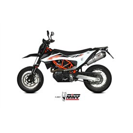 Mivv OVAL Titanium carbon end cap Ktm 690 SMC R
