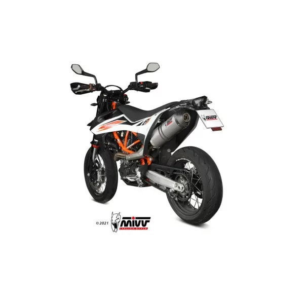 Mivv OVAL Titanio fondo carbono Ktm 690 SMC R