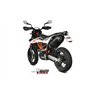 Mivv OVAL Schwarz Carbon-Endkappe Ktm 690 SMC R