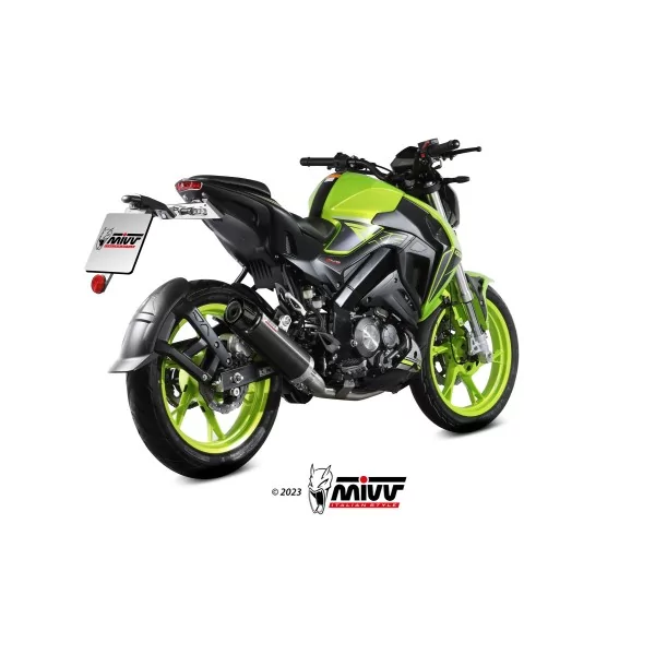 Mivv Echappement Sport Complet Noir fond carbone Keeway RKF 125