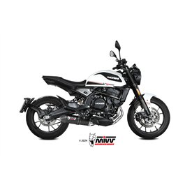 Mivv OVAL Schwarz Carbon-Endkappe Moto Morini SEIEMMEZZO STR