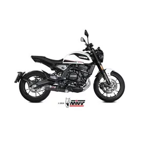 Mivv OVAL Schwarz Carbon-Endkappe Moto Morini SEIEMMEZZO STR