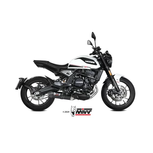 Mivv OVAL Negro fondo carbono Moto Morini SEIEMMEZZO STR
