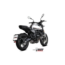 Mivv OVAL Schwarz Carbon-Endkappe Moto Morini SEIEMMEZZO STR