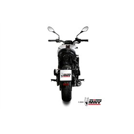 Mivv OVAL Schwarz Carbon-Endkappe Moto Morini SEIEMMEZZO STR