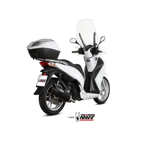 Mivv Komplette Sport-Auspuffanlage Schwarz Honda SH 150