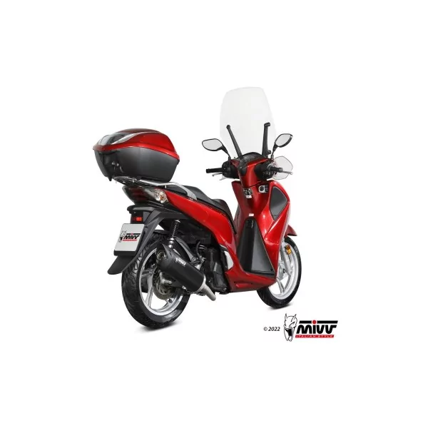 Mivv Komplette Sport-Auspuffanlage Schwarz Honda SH 125