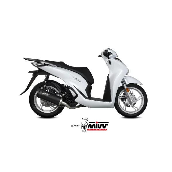 Mivv Sport Exhaust Full System Black Honda SH 150