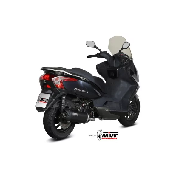 Mivv Komplette Sport-Auspuffanlage Schwarz Kymco DOWNTOWN 125