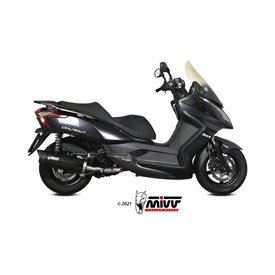 Mivv Komplette Sport-Auspuffanlage Schwarz Kymco DOWNTOWN 300