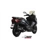 Mivv Komplette Sport-Auspuffanlage Schwarz Kymco DOWNTOWN 300