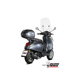 Mivv Sport Exhaust Full System Black Piaggio VESPA PRIMAVERA 125