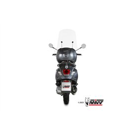 Mivv Sport Exhaust Full System Black Piaggio VESPA PRIMAVERA 125