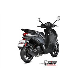 Mivv Scarico Sportivo Completo Nero Piaggio LIBERTY 125