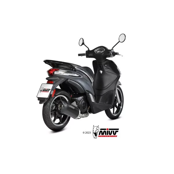 Mivv Komplette Sport-Auspuffanlage Schwarz Piaggio LIBERTY 125