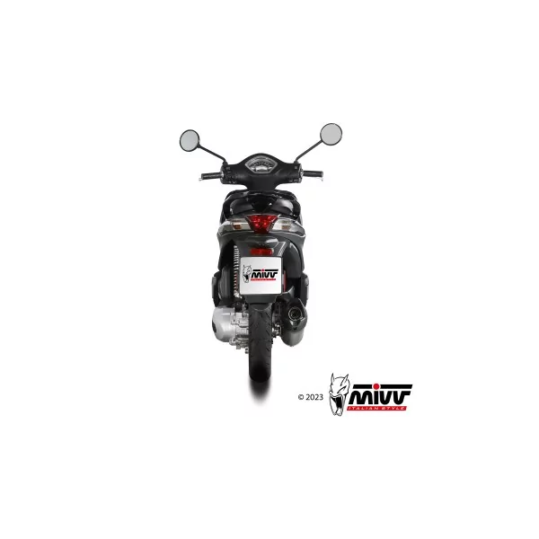 Mivv Komplette Sport-Auspuffanlage Schwarz Piaggio LIBERTY 125