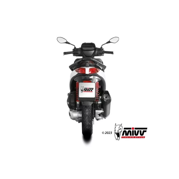 Mivv Sport Exhaust Full System Black Piaggio MEDLEY 125 S