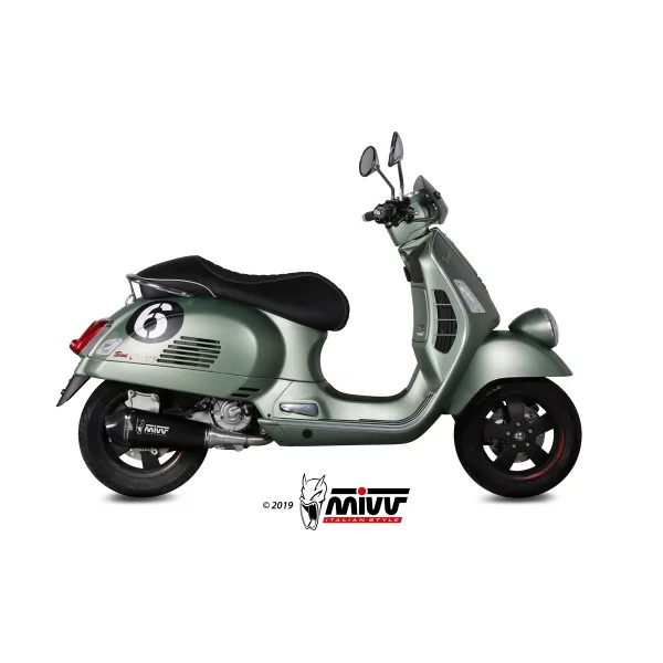 Mivv Escape Deportivo Completo Negro Piaggio VESPA GTS 300