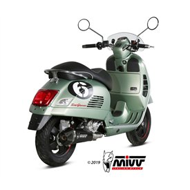 Mivv Sport Exhaust Full System Black Piaggio VESPA GTS 300